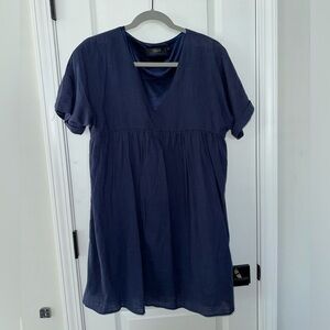 Navy Babydoll Dress